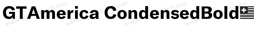 GTAmerica CondensedBold字体转换